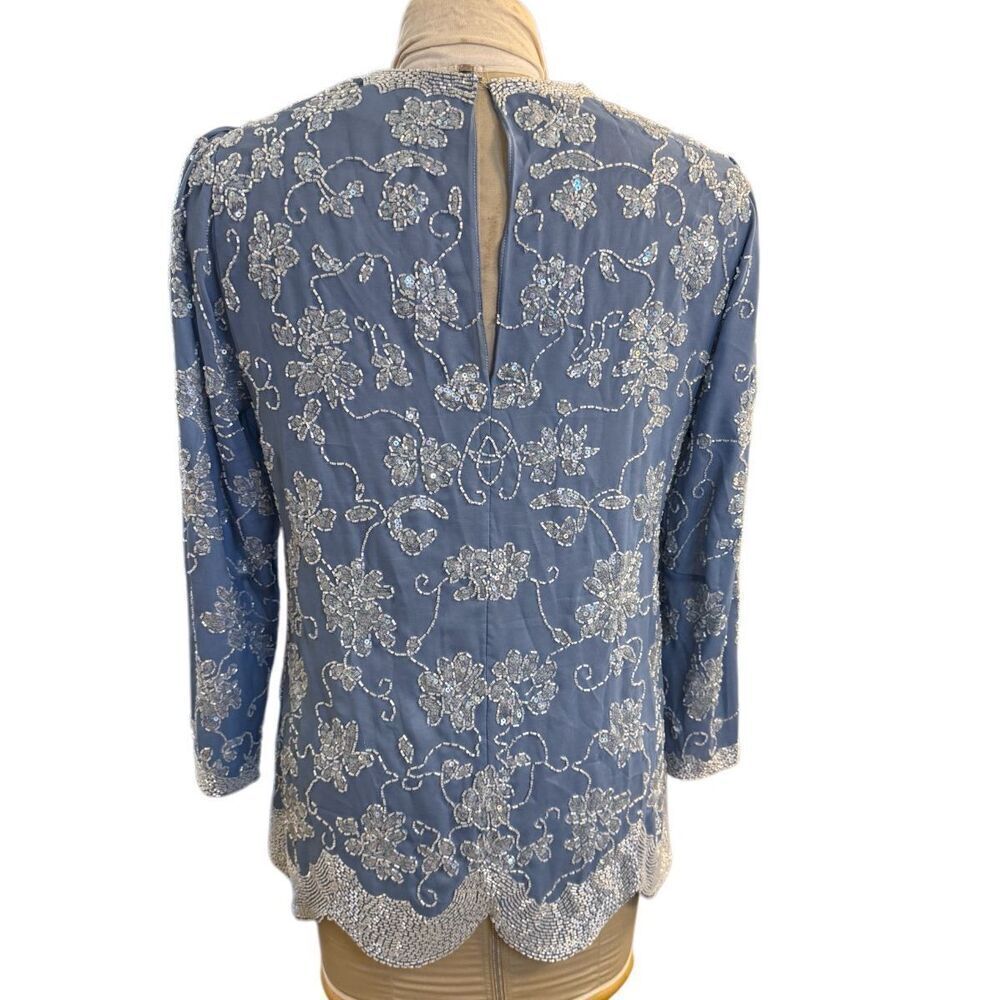 Jack Bryan Vintage Beaded Tunic Occasion Event Sz. 12 - Picture 5 of 8